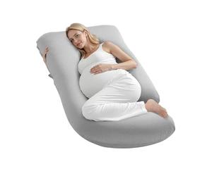 VEVOR Coussin de Grossesse, Forme G, Oreiller de Maternité pour Tout Corps, Oreiller Soutien Ergonomique Doux Respirant avec Housse Amovible Lavable, pour Dormir, Soulager Dos, Ventre, Hanches, Jambes