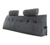 VEVOR Coussin de lecture de tête de lit King Size avec 2 poches et appuie-têtes