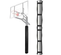 VEVOR Coussin de poteau de basket-ball, 30x1800 mm, rembourrage robuste enveloppant pour poteau, pour poteaux ronds 50-160 mm et carrés 115 mm, imperméable toutes saisons, pour sous-sol, garage, noir