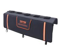 VEVOR Coussin de Protection de Hayon 135x83 cm Coussin de Hayon Porte-Vélos en PVC et Éponge Housse de Protection pour Hayon de Pick-up 5 Sangles de Fixation Poche à Outils Transport 5 Vélos Kayak VTT