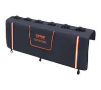 VEVOR Coussin de Protection de Hayon 157x93 cm Coussin de Hayon Porte-Vélos en PVC et Éponge Housse de Protection pour Hayon de Pick-up 6 Sangles de Fixation Poche à Outils Transport 6 Vélos Kayak VTT