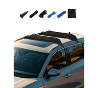 VEVOR Coussinets de Toit Gonflables Universels, Coussinets pour Barres Transversales et Porte-Kayak, Charge 40 kg, avec 2 Sangles d'Arrimage, Cordes, Pompe à Air et Sac, pour Canoë Planche de Surf