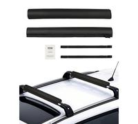 VEVOR Coussinets de Toit Universels 71 cm, Coussinets pour Barres Transversales et Porte-Kayak, Charge 40 kg, avec 2 Sangles d'Arrimage et Fermeture Auto-agrippante, pour Canoë Planche de Surf