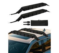 VEVOR Coussinets de Toit Universels, Coussinets pour Porte-bages et Porte-Kayak avec Capacité de Charge 80 kg, avec 2 Sangles d'Arrimage et Sac de Rangement Portable, pour Canoë Planche de Surf