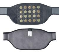 VEVOR Coussins chauffants infrarouges lointains, 10 coussins chauffants en jade naturel et 10 coussins chauffants en pierre de tourmaline pour soulager la douleur, 103-159 ℉ Ceinture chauffante infrar