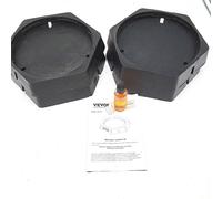 VEVOR Coussins de nivellement Camping-cars RV Jack Pads 9 228,6 mm Pieds d'atterrissage ronds Emballage fixe