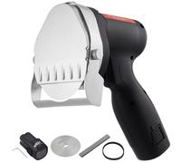 VEVOR Couteau à Kebab Électrique sans Fil 80 W, Trancheuse à Viande Turc Shawarma Döner Kebab Commerciale en Inox, avec 2 Lames de 100 mm, Épaisseur Réglable 0-8 mm, pour Restaurants, Snack-bars