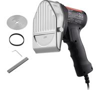 VEVOR Couteau à shawarma électrique, 80 W, Couteau à kebab turc, Trancheur gyroscopique commercial en acier inoxydable, Trancheur de viande pour kebab kebab avec 2 lames, diamètre de la lame 100 mm