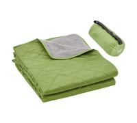 VEVOR Couverture de Camping de Stade, 2,08x1,4 m, Polaire Polyester Chaud Imperméable PU1500 Coupe-Vent Ignifuge, pour Extérieur, Pique-niques, Randonnée, Événements Sportifs, en Plein Air, Bicolore