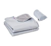VEVOR Couverture de Camping de Stade, 2x1,5 m, Polaire Polyester Chaud Imperméable PU1500 Coupe-Vent Ignifuge, pour Extérieur, Pique-niques, Randonnée, Événements Sportifs, en Plein Air, Gris Clair