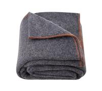VEVOR Couverture de Camping Laine 80%, 1,62x2,23 m, Grande Couverture de Stade Chaude, Coupe-Vent Ignifuge, pour Extérieur, Pique-niques, Randonnée, Événements Sportifs, en Plein Air, Gris Clair