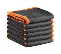 VEVOR Couverture de Déménagement, Lot de 6, 203 x 183 cm, avec Rembourrage en Coton, Tissu Non Tissé, Grandes Couvertures Garde Meubles pour Transport, Emballage, Protection Rayures Chocs de Meubles
