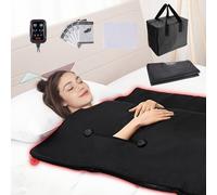 Couverture Sauna Infrarouge-VEVOR-560WTissu Personnalisé Ignifuge-Lointain Portable Réglable1-6 Niveaux 35°C-85°C Minuterie1-60min