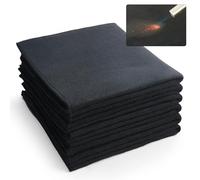 VEVOR Couverture de Soudage Ignifuge, Lot de 6 Couverture Anti-feu Fibre de Carbone 540x510 mm Résistante à la Chaleur 982 ℃ Tapis Isolant Découpable pour Protection Contre Étincelles, Éclaboussures