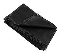 VEVOR Couverture en fibre de verre de soudure 10 x 10 PI Ignifugation soudure Bouclier de sécurité pour gas station noire protéger contre les étincelles