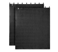 VEVOR Couverture Insonorisante 2438x2032 mm Rideaux Absorption Acoustique Studio 2 PCS, Tissu Tissé Polyester, Couverture à Œillet pour Réduire Réflexion Sonore, Isolation, Bloquer Lumière Bruit, Noir