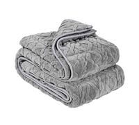 VEVOR Couverture Lestée 9,2 kg Couverture Lourde 152x203 cm Polaire Douce Chaude Moelleuse avec Perles de Verre, Convient aux Personnes 90-113 kg, pour Soulager Anxiété Stress, Améliorer Sommeil, Gris
