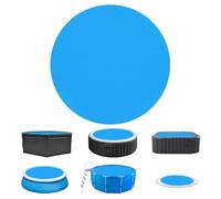 VEVOR Couverture Solaire pour Piscine, diamètre 3,05 m, bâches solaires Rondes pour Piscine, épaisseur de 0,38 mm, Protecteur de Piscine en PE pour Piscine Hors Sol creusée, pour Chauffer l'eau, Bleu