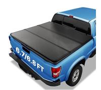 VEVOR Couvre-Benne à Trois Volets, Compatible avec Ford F-250 F-350 Super Duty 1999-2024, Flanc Plat 2052 mm, Couvre-Tonneau Rigide pour Benne Intérieure 2052 x 1646 mm/2080 x 1699 mm, 181,4 kg, Noir
