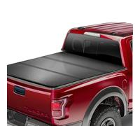 VEVOR Couvre-Benne à Trois Volets, Compatible avec Toyota Tundra 2014-2024 (Non Compatible avec Trail Edition Spéciale avec Boîtes de Rangement), Benne Courte 1694 mm Côté Plat, 181,4 kg, avec LED