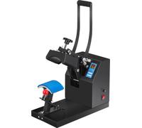 VEVOR CP2815-S Presse à chaud pour casquettes 14x8cm Presse à casquettes Cap Heat Press Machine à presser à chaud Transferpress avec DEL numérique de température et contrôleur de temps