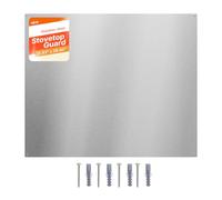VEVOR Crédence de Cuisine en Acier Inoxydable 91x76 cm, Plaque Anti Projection Murale, pour Cuisinière et Table de Cuisson, Fond de Hotte avec Trous Pré-percés, Résistant à la Chaleur et à la Rouille