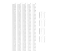 VEVOR Crémaillère Rail d'Étagère Vertical Mural Réglable Acier 1536 mm Lot de 5