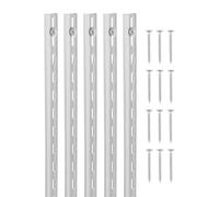 VEVOR Crémaillère Rail d'Étagère Vertical Mural Réglable Acier 990 mm Lot de 10