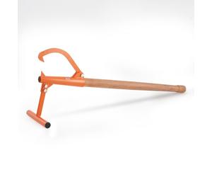 VEVOR Cric à bûches 1180 mm, lève-bûches à manche en bois, diamètre 38 cm, lève-tronc d'arbre robuste, crochet d'inclinaison réglable, outil d'exploitation forestière, pour rouler, soulever les bûches
