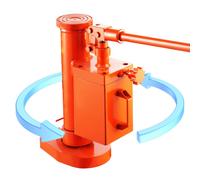 VEVOR Cric à Patte Hydraulique 5 T à la Patte 10 T en Haut Rotatif à 360 °