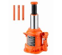 VEVOR Cric bouteille hydraulique 20 t, cric bouteille soudé avec longue poignée en 3 sections, gamme de levage 170-320 mm, pour voiture, pick-up, camion, réparation automobile, ingénierie industrielle