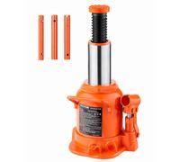 VEVOR Cric Bouteille Hydraulique 20 t, Cric Bouteille Soudé avec Longue Poignée en 3 Sections, Gamme de Levage 175-320 mm, pour Voiture, Pick-up, Camion, Réparation Automobile, Ingénierie Industrielle
