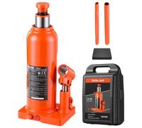 VEVOR Cric Bouteille Hydraulique, 4 tonnes, Plage de Levage 194-379 mm, pour Berline SUV Camionnette, Réparation Auto, Atelier Garage, Compact et Multidirectionnel, Cric de Levage Soudé, Coffret