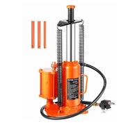 VEVOR Cric Bouteille Hydraulique et Pneumatique Capacité 12 T, Cric de Levage pour Voiture Plage 26,5-50,5 cm, avec Pompe, pour Entretien Réparation Automobile SUV Camion, Atelier Garage, Orange