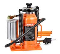 VEVOR Cric Bouteille Hydraulique et Pneumatique Capacité 20 T, Cric de Levage pour Voiture Plage 26-49,5 cm, avec Pompe, pour Entretien Réparation Automobile SUV Camion, Atelier Garage, Orange