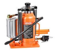 VEVOR Cric Bouteille Hydraulique et Pneumatique Capacité 20 T, Cric de Levage pour Voiture Plage 26-49,5 cm, avec Pompe, pour Entretien Réparation Automobile SUV Camion, Atelier Garage, Orange