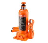 VEVOR Cric Bouteille Hydraulique Grande Capacité 6 T, Cric de Levage pour Voiture Plage de Levage 195-375 mm, pour Entretien Réparation Automobile et Équipement Agricole, Atelier Garage, Orange
