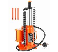 VEVOR Cric Bouteille hydraulique pneumatique 12 t, cric Bouteille de Levage pneumatique, Gamme de Levage 265-505 mm et Pompe à Main Manuelle, pour Pick-up, Camion, Camping-Car, réparation Automobile