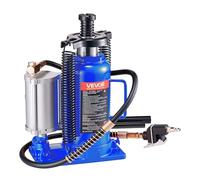 VEVOR Cric Bouteille Hydraulique Pneumatique Capacité 20 T Entretien Auto Bleu