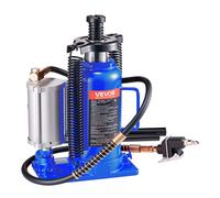 VEVOR Cric Bouteille Hydraulique Pneumatique Capacité 20 T Entretien Auto Bleu