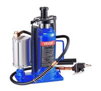 VEVOR Cric Bouteille Hydraulique Pneumatique Capacité 20 T Entretien Auto Bleu