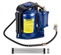 VEVOR Cric Bouteille Pneumatique et Hydraulique 32 tonnes, Cric de Levage pour Voitures Double Opération, avec Pompe Manuelle, pour Réparations de Camions Camping-Cars Atelier Garage Voyage en Route