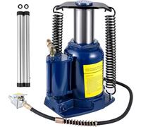 VEVOR Cric Bouteille Pneumatique et Hydraulique 32 tonnes, Cric de Levage pour Voitures Double Opération, avec Pompe Manuelle, pour Réparations de Camions Camping-Cars Atelier Garage Voyage en Route