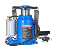 VEVOR Cric Bouteille Hydraulique et Pneumatique Capacité 32 T, Cric de Levage pour Voiture Plage 25,5-41,5 cm, avec Pompe, pour Entretien Réparation Automobile SUV Camion, Atelier Garage, Bleu