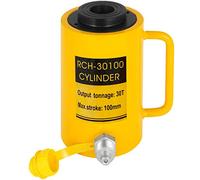 VEVOR Cric Cylindre Hydraulique Creux 30 T, Cylindre de Vérin Hydraulique Course de 100mm, Vérin Hydraulique de Cylindre à Piston Creux Hydraulique Vérin de Levage Connecteur Rapide Levage Facile