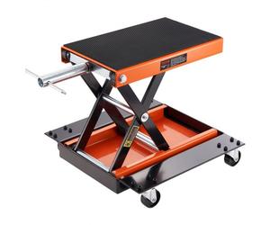 VEVOR Cric de Moto à Ciseaux 500 kg Hauteur de Levage 12-39 cm Pont Élévateur Hydraulique Plate-Forme Antidérapante 37x23 cm Table Élévatrice Moto avec Poignée 13 cm pour Entretien Quad ATV Atelier