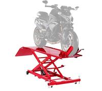 VEVOR Cric de Moto avec Capacité de Charge 453,6 kg, Pont Élévateur Hydraulique Hauteur de Levage 21,8-78,7 cm, Table Élévatrice pour Moto Mobile Flexible à 360°, pour Entretien Réparation Quad VTT