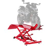 VEVOR Cric de Moto avec Capacité de Charge 453,6 kg, Pont Élévateur Hydraulique Hauteur de Levage 21,8-78,7 cm, Table Élévatrice pour Moto Mobile Flexible à 360°, pour Entretien Réparation Quad VTT