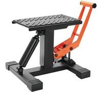VEVOR Cric de Moto Hauteur de Levage 25,5-46cm Capacité 200kg Pour Moto Levage Rapide Noir et Orange