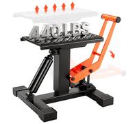 VEVOR Cric de Moto 200 kg Hauteur de Levage 25,5-46 cm Pont Élévateur Hydraulique avec Selles Antidérapantes Table Élévatrice pour Moto Levage Rapide pour Entretien Réparation Quad ATV Atelier Garage